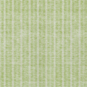 Homeroots 3' Artichoke Green And Ivory Striped Washable Rug For Indoor And Outdoor Spaces - Durable Design 5' X 8' Polyester 595842