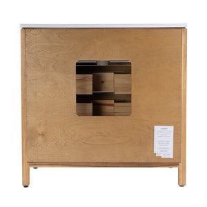 Butler Specialty Company Nora 36" Quartz Top Single Sink Bathroom Vanity - Elegant Storage Solution Natural Mdf,Pine,Plywood,Rubberwood,White Quartz,Ceramic,Composite Wood,Acacia,Veneers 5958452-butler