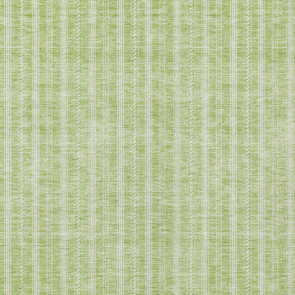 Homeroots 3' Artichoke Green And Ivory Striped Washable Rug For Indoor And Outdoor Spaces - Durable Design 10' X 14' Polyester 595846