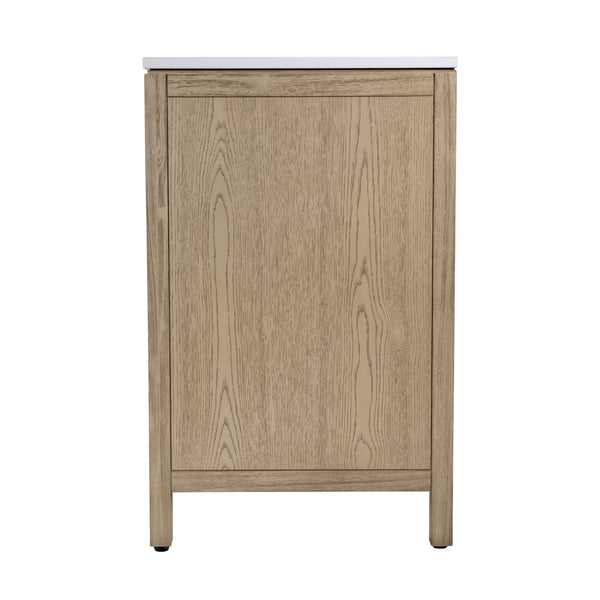 Butler Specialty Company Nora 36" Quartz Top Single Sink Bathroom Vanity - Elegant Storage Solution Light Brown Mdf,Pine,Acacia,Plywood,White Quartz,Ceramic,Composite Wood,Veneers 5958492-butler