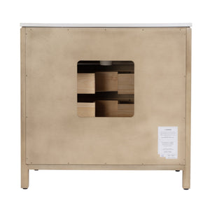 Butler Specialty Company Nora 36" Quartz Top Single Sink Bathroom Vanity - Elegant Storage Solution Light Brown Mdf,Pine,Acacia,Plywood,White Quartz,Ceramic,Composite Wood,Veneers 5958492-butler