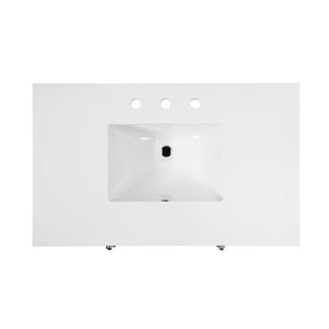 Butler Specialty Company Nora 36" Quartz Top Single Sink Bathroom Vanity - Elegant Storage Solution Light Brown Mdf,Pine,Acacia,Plywood,White Quartz,Ceramic,Composite Wood,Veneers 5958492-butler