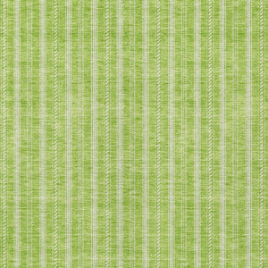 Homeroots 3' Artichoke Green And Ivory Striped Washable Rug For Indoor And Outdoor Spaces - Durable Design 3' X 5' Polyester 595877
