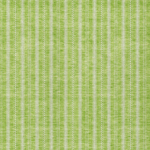 Homeroots 3' Artichoke Green And Ivory Striped Washable Rug For Indoor And Outdoor Spaces - Durable Design 10' X 14' Polyester 595882