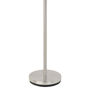 English Elm Jessa Brushed Steel Frosted Torchiere Floor Lamp - Sleek Fingerprint-Resistant Metal, Warm Diffused Glow B062P328634