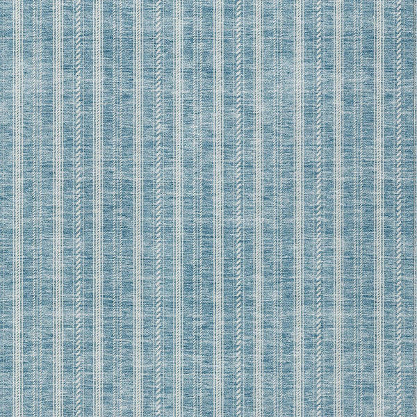 Homeroots 3' Artichoke Green And Ivory Striped Washable Rug For Indoor And Outdoor Spaces - Durable Design 5' X 8' Polyester 595908