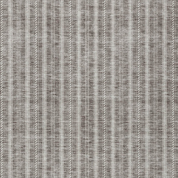 Homeroots 3' Artichoke Green And Ivory Striped Washable Rug For Indoor And Outdoor Spaces - Durable Design 5' X 8' Polyester 595914