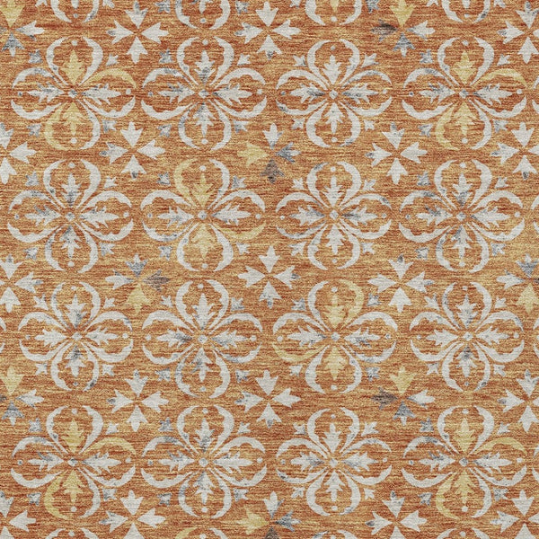 Homeroots 3' Black And Ivory Floral Washable Area Rug - Stylish And Versatile For Indoor Or Outdoor Use 5' X 8' Polyester 595938