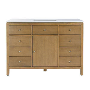 Butler Specialty Company Nora 48" Quartz Single Sink Vanity Set – Elegant Design With Modern Features Natural Mdf,Pine,Plywood,Rubberwood,White Quartz,Ceramic,Composite Wood,Acacia Wood,Oak Veneers 5959452-butler