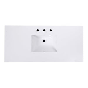 Butler Specialty Company Nora 48" Quartz Single Sink Vanity Set – Elegant Design With Modern Features Natural Mdf,Pine,Plywood,Rubberwood,White Quartz,Ceramic,Composite Wood,Acacia Wood,Oak Veneers 5959452-butler