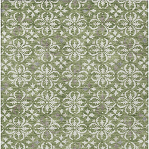 Homeroots 3' Black And Ivory Floral Washable Area Rug - Stylish And Versatile For Indoor Or Outdoor Use 8' X 10' Polyester 595946