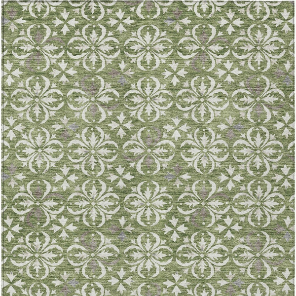 Homeroots 3' Black And Ivory Floral Washable Area Rug - Stylish And Versatile For Indoor Or Outdoor Use 8' X 10' Polyester 595946