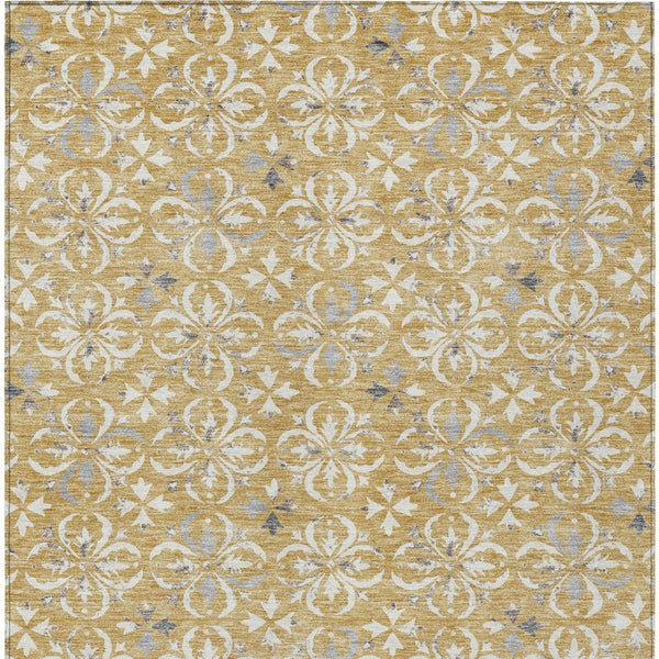 Homeroots 3' Black And Ivory Floral Washable Area Rug - Stylish And Versatile For Indoor Or Outdoor Use 8' X 10' Polyester 595952