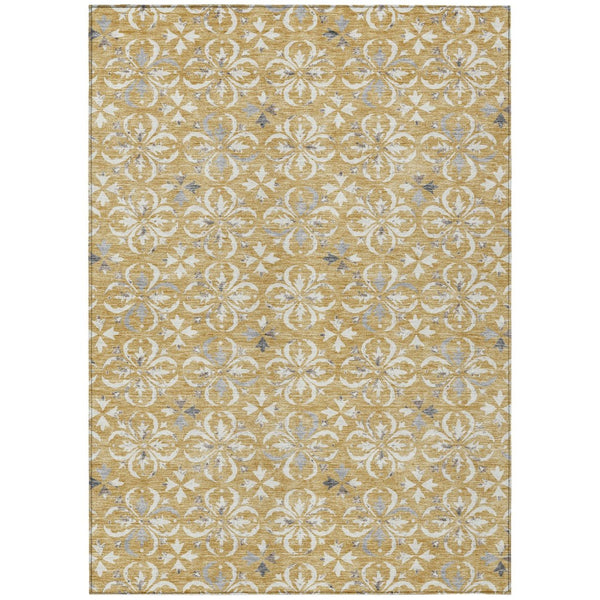 HomeRoots 5' Premium Floral Area Rug - Durable, Washable, Stylish Design for Indoor and Outdoor Use 8' X 10' 595952