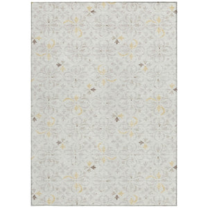 Homeroots 3' Black And Ivory Floral Washable Area Rug - Stylish And Versatile For Indoor Or Outdoor Use 9' X 12' Polyester 595965