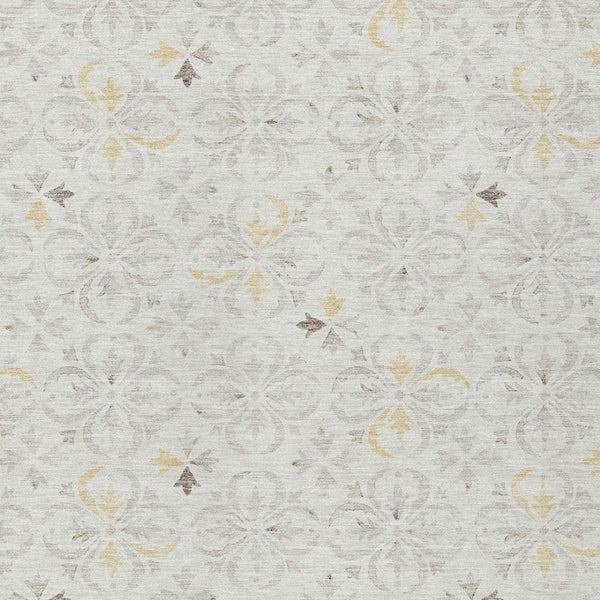 Homeroots 3' Black And Ivory Floral Washable Area Rug - Stylish And Versatile For Indoor Or Outdoor Use 9' X 12' Polyester 595965