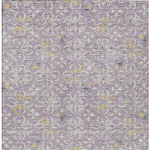 Homeroots 3' Black And Ivory Floral Washable Area Rug - Stylish And Versatile For Indoor Or Outdoor Use 3' X 5' Polyester 595967