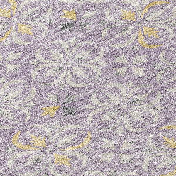 Homeroots 3' Black And Ivory Floral Washable Area Rug - Stylish And Versatile For Indoor Or Outdoor Use 5' X 8' Polyester 595968