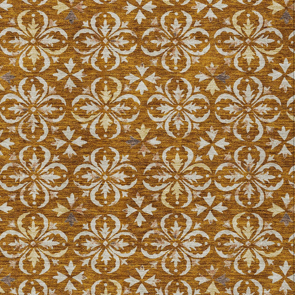 Homeroots 3' Black And Ivory Floral Washable Area Rug - Stylish And Versatile For Indoor Or Outdoor Use 5' X 8' Polyester 595980