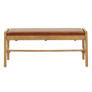 Skovde Upholstered Foam Seat Bench Scandinavian Style for Bedroom or Entryway