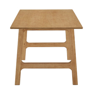 Skovde 72 Inch Rubberwood Rectangular Dining Table Seats Six Modern Scandinavian Style