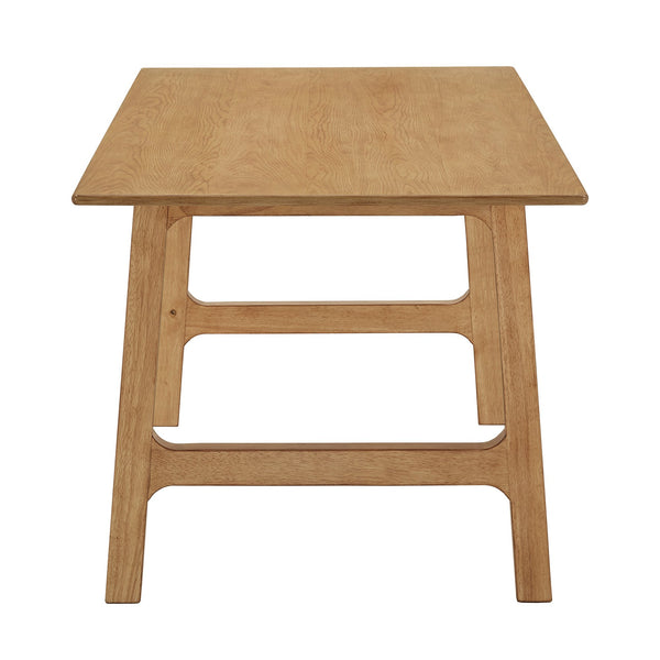 Skovde 72 Inch Rubberwood Rectangular Dining Table Seats Six Modern Scandinavian Style