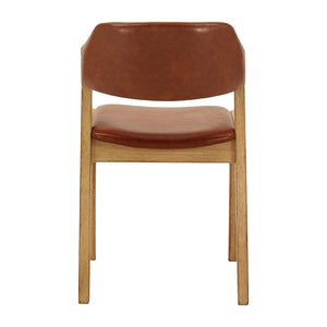 Skovde Danish Minimalist Rubberwood Dining Chair Set of 2 for Modern Homes