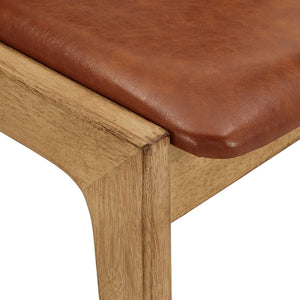 Skovde Danish Minimalist Rubberwood Dining Chair Set of 2 for Modern Homes