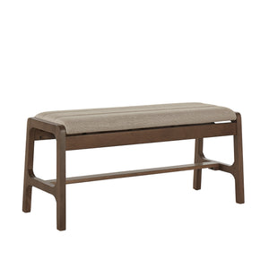 Skovde Upholstered Foam Seat Bench Scandinavian Style for Bedroom or Entryway