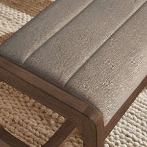 Skovde Upholstered Foam Seat Bench Scandinavian Style for Bedroom or Entryway