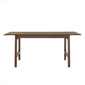Homelegance Skovde 72 Inch Rubberwood Rectangular Dining Table Seats Six Modern Scandinavian Style Walnut 595WN-72