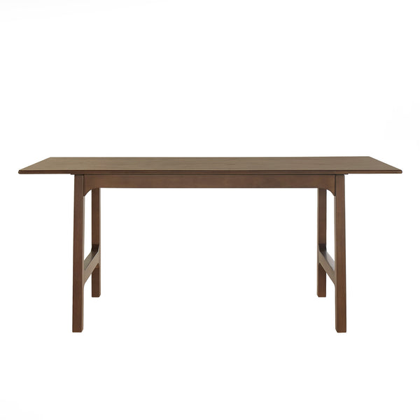 Homelegance Skovde 72 Inch Rubberwood Rectangular Dining Table Seats Six Modern Scandinavian Style Walnut 595WN-72