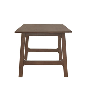 Skovde 72 Inch Rubberwood Rectangular Dining Table Seats Six Modern Scandinavian Style
