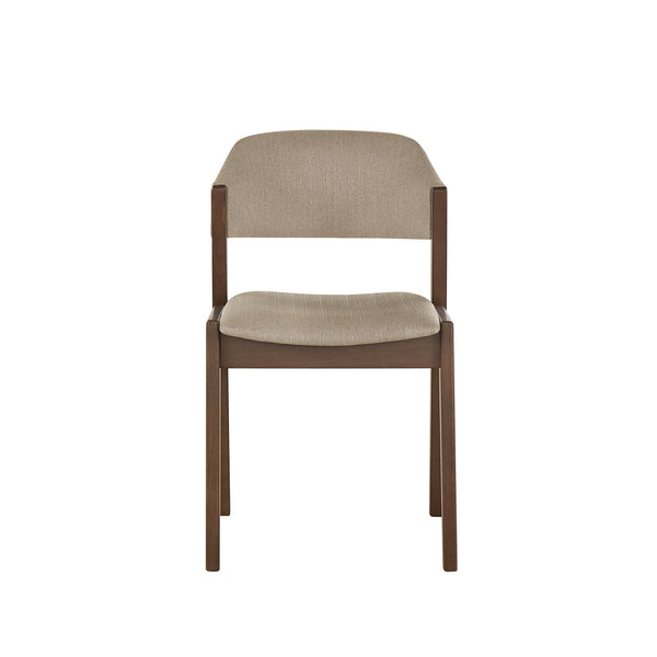 Skovde Danish Minimalist Rubberwood Dining Chair Set of 2 for Modern Homes