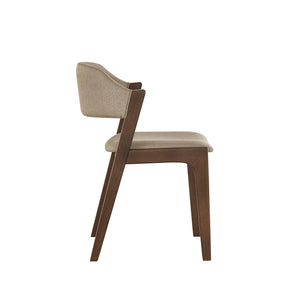 Skovde Danish Minimalist Rubberwood Dining Chair Set of 2 for Modern Homes