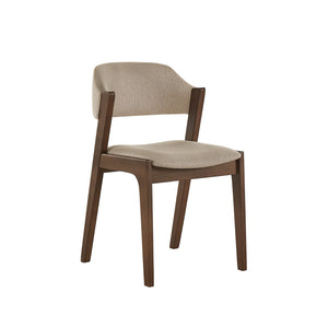 Skovde Danish Minimalist Rubberwood Dining Chair Set of 2 for Modern Homes