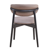 English Elm Grey and Black Padded Side Chair (Set Of 2)