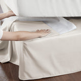 Madison Park Simple Fit Casual Wrap Around Adjustable Bedskirt MP11-5365 Ivory