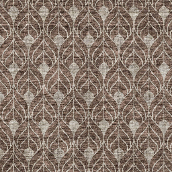 Homeroots 3' Beige And Taupe Geometric Washable Area Rug For Indoor Or Outdoor Use - Stylish And Durable 10' X 14' Polyester 596014