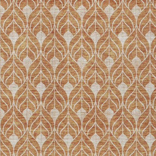 Homeroots 3' Beige And Taupe Geometric Washable Area Rug For Indoor Or Outdoor Use - Stylish And Durable 5' X 8' Polyester 596016