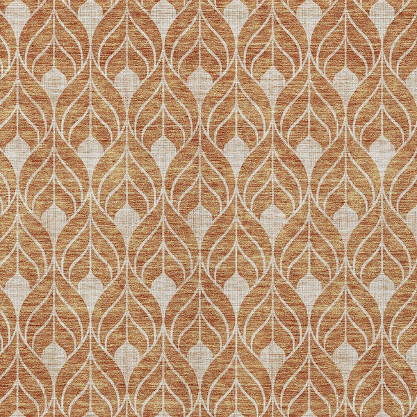 Homeroots 3' Beige And Taupe Geometric Washable Area Rug For Indoor Or Outdoor Use - Stylish And Durable 9' X 12' Polyester 596019