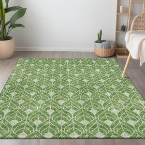 Homeroots 3' Beige And Taupe Geometric Washable Area Rug For Indoor Or Outdoor Use - Stylish And Durable 8' X 10' Polyester 596024