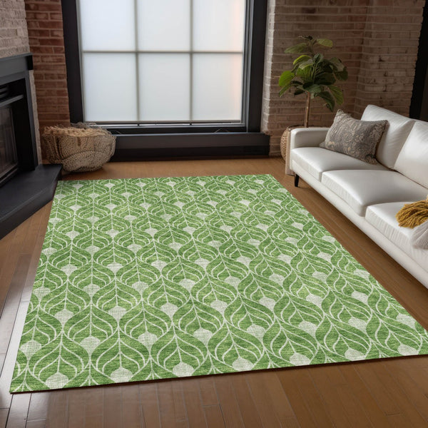 Homeroots 3' Beige And Taupe Geometric Washable Area Rug For Indoor Or Outdoor Use - Stylish And Durable 8' X 10' Polyester 596024