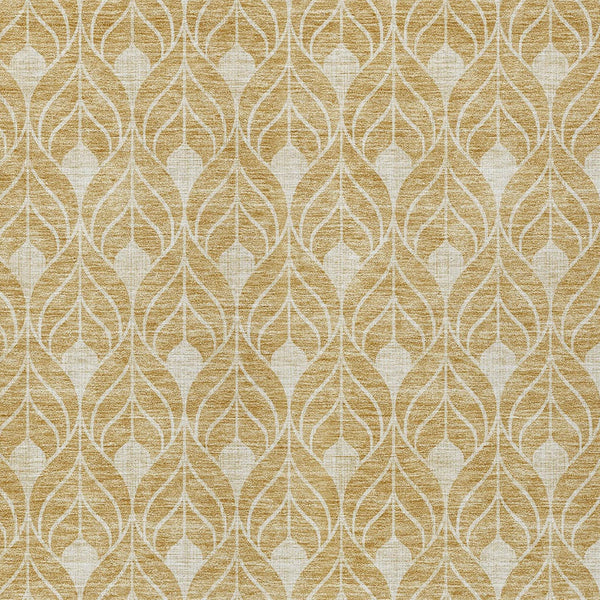 Homeroots 3' Beige And Taupe Geometric Washable Area Rug For Indoor Or Outdoor Use - Stylish And Durable 3' X 5' Polyester 596027