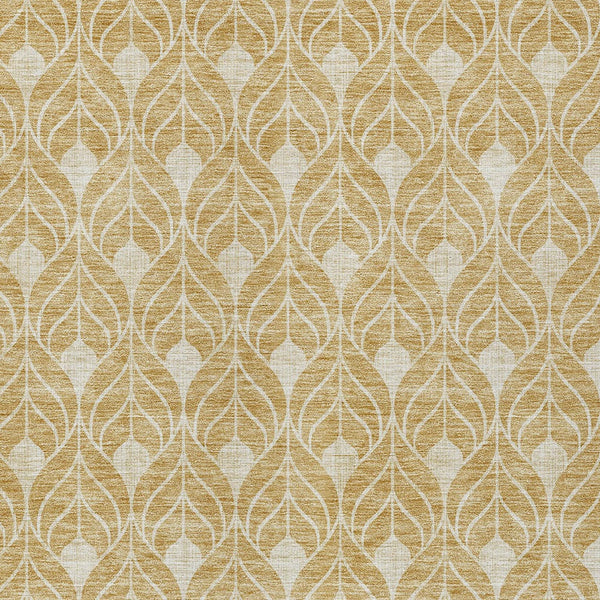 Homeroots 3' Beige And Taupe Geometric Washable Area Rug For Indoor Or Outdoor Use - Stylish And Durable 5' X 8' Polyester 596028