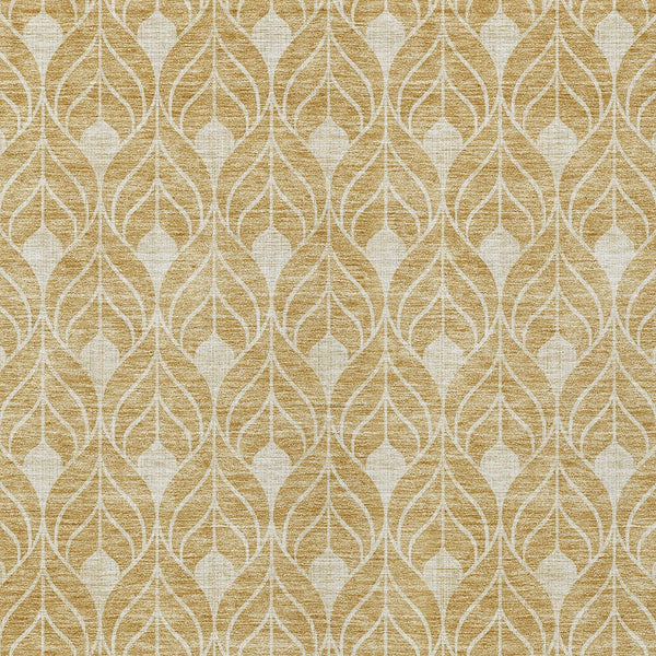 Homeroots 3' Beige And Taupe Geometric Washable Area Rug For Indoor Or Outdoor Use - Stylish And Durable 10' X 14' Polyester 596032