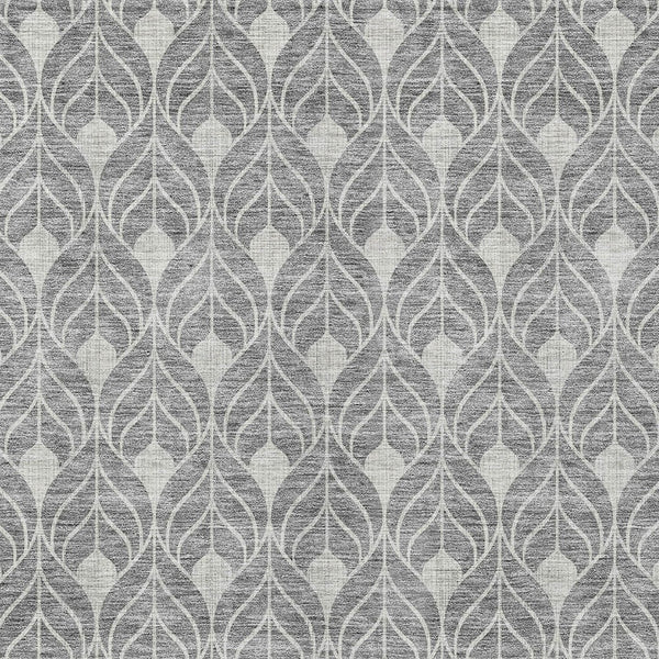 Homeroots 3' Beige And Taupe Geometric Washable Area Rug For Indoor Or Outdoor Use - Stylish And Durable 9' X 12' Polyester 596037