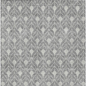 Homeroots 3' Beige And Taupe Geometric Washable Area Rug For Indoor Or Outdoor Use - Stylish And Durable 10' X 14' Polyester 596038