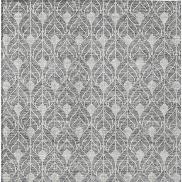 Homeroots 3' Beige And Taupe Geometric Washable Area Rug For Indoor Or Outdoor Use - Stylish And Durable 10' X 14' Polyester 596038