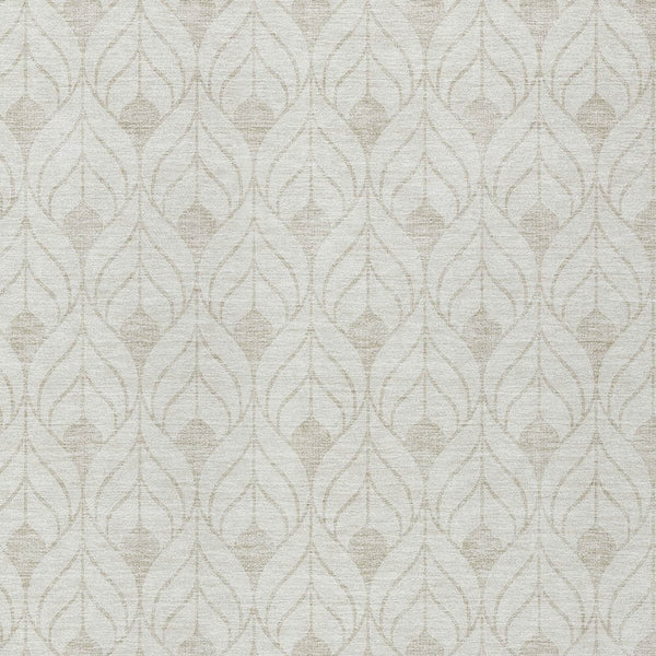 Homeroots 3' Beige And Taupe Geometric Washable Area Rug For Indoor Or Outdoor Use - Stylish And Durable 3' X 5' Polyester 596039